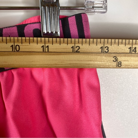 Under Armour Girls Running Shorts Youth L Pink Black Folderover Waist Loose Fit - Picture 8 of 13